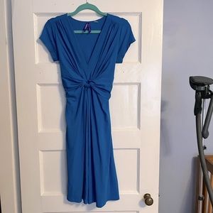 Seraphine knot front maternity dress